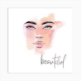 Beautiful Face Art Print