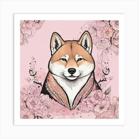 Shiba Inu 23 Art Print