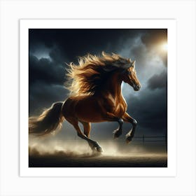 Horse Galloping 2 Art Print