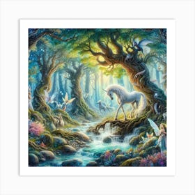 Fairy Forest art Art Print