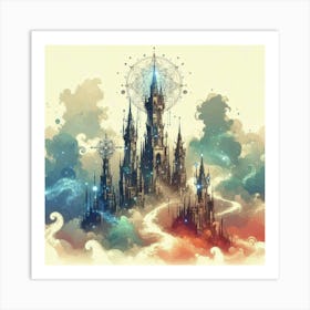 Castle In The Clouds 1 Art Print