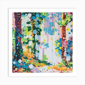 Rainbow Forest By Person Art Print