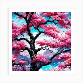 Cherry Blossom Tree 24 Art Print