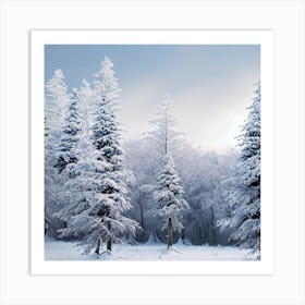 Snowy Forest 5 Art Print