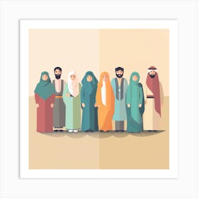 Arab Family (16) Art Print