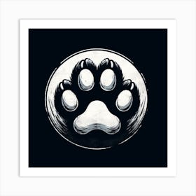 Paw Print Art Print