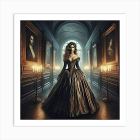 The Woman In The Hall 4 Art Print