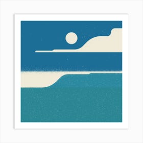 Ocean Waves Square Art Print