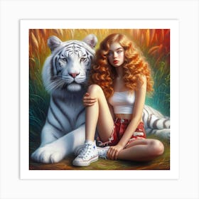 White Tiger 31 Art Print