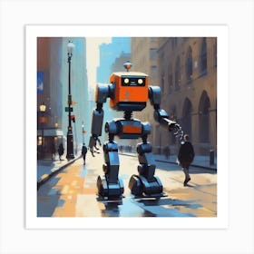 Robot City 14 Art Print