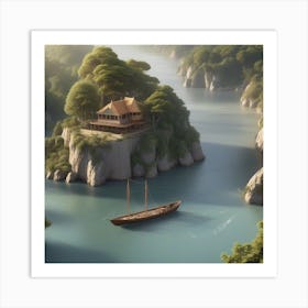 House On An Island Art Print