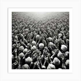 Crowd Of People Art Print