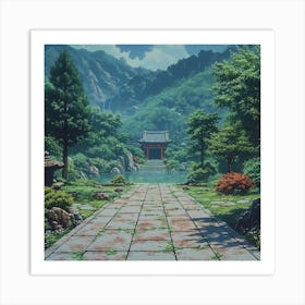 Koi Pond Art Print