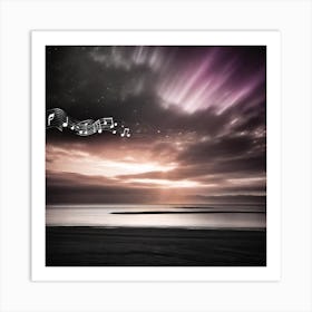 Music Notes In The Sky 6 Art Print