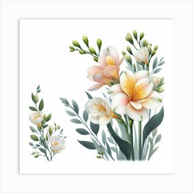 Freesia 7 Art Print