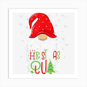 Family Christmas Squad Funny Xmas Holiday Pajama Art Print