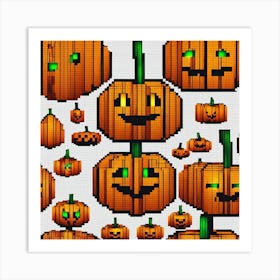 Halloween Pumpkins 11 Art Print