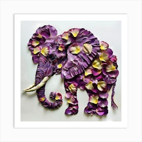 Floral Elephant Art Print