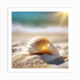 Seashell On The Beach 5 Art Print