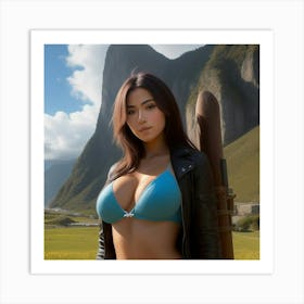 Sexy Asian Woman Art Print