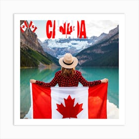 Canadian Flag Art Print