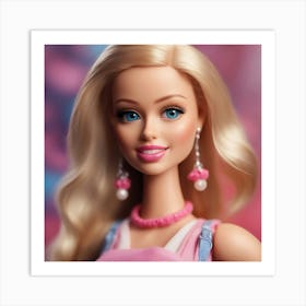 Smiling Barbie Art Print