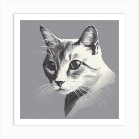 Portrait Of A Cat 13 Art Print