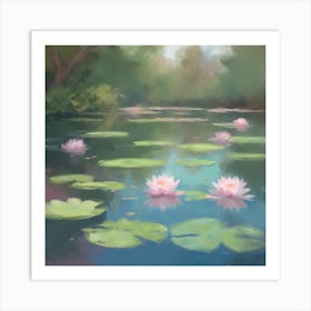 Claude Monet inspired painting 3 Art Print