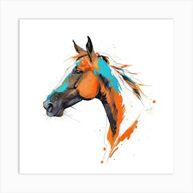 Horse Head Painting Art Print