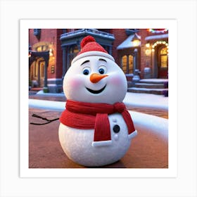 Snowman Art Print