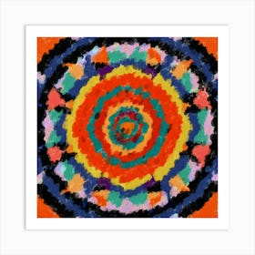 Vivid Fusion Mandala Art Print