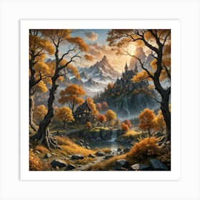 Fantasy Landscape Painting Art Print