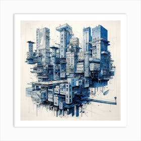 Futuristic Cityscape 9 Art Print