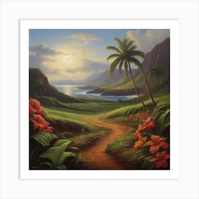 Hawaiian Sunset 3 Art Print