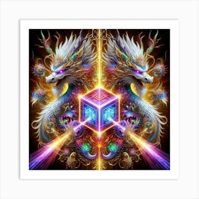 Dragon Cube Art Print