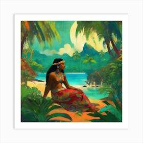 exotic eve by paul gauguin art 3 Art Print