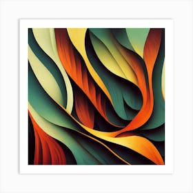 Flowing Stone 7 Art Print