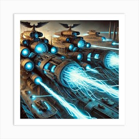 Ironclad Battleship Plasma Turrets Iron Commonwealth Art Print