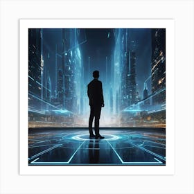 Futuristic Cityscape 6 Art Print