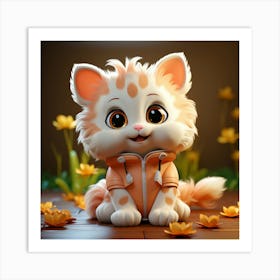 Cute Cat 11 Art Print