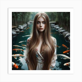 Koi Pond 14 Art Print