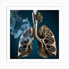 Lungs And Smoke 8 Art Print