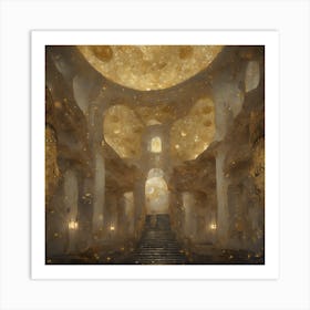 Golden Hall Art Print