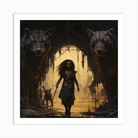 Wolf And The Lamb Art Print