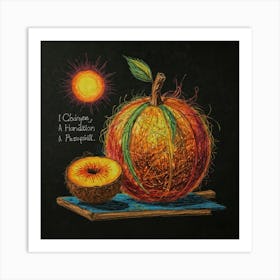 Change A Wonderful Peach Art Print