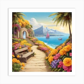 Path To Paradise 1 Art Print