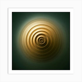 Gold Spiral Art Print