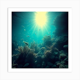 Underwater Coral Reef5 Art Print