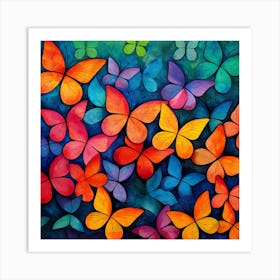 Colorful Butterflies 10 Art Print