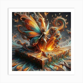 Fractal Fairy 1 Art Print